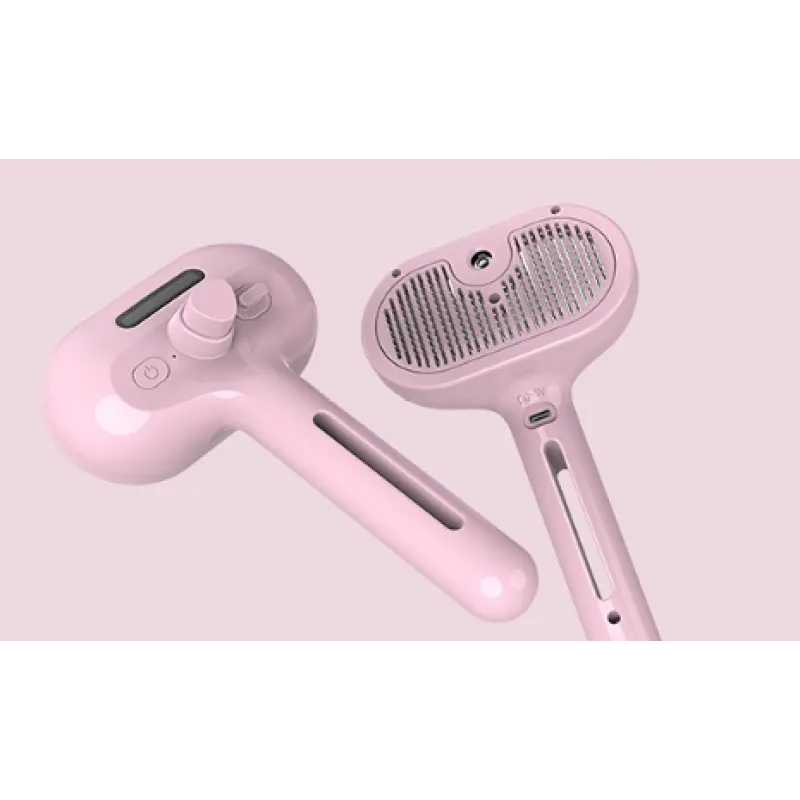 Brosse de Toilettage Révolutionnaire 2-en-1 avec Brumisateur Intégré