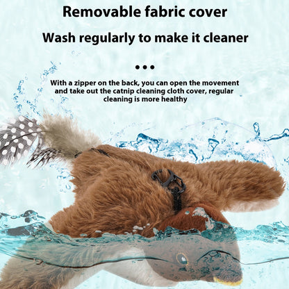 Jouet Électronique pour Chat – Oiseau Voleur et Chantant (Rechargeable USB)