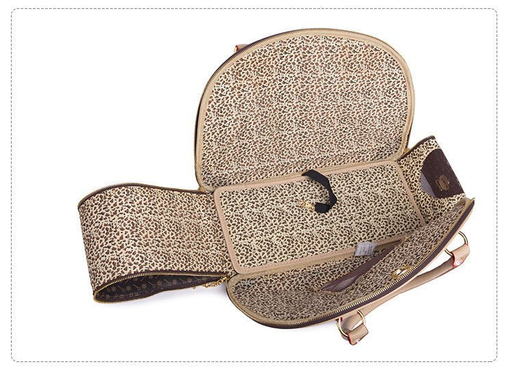 Sac de Transport Pet Fashion Luxe pour Petit Chien et Chat – Imperméable PU, Respirant & Design Élégant