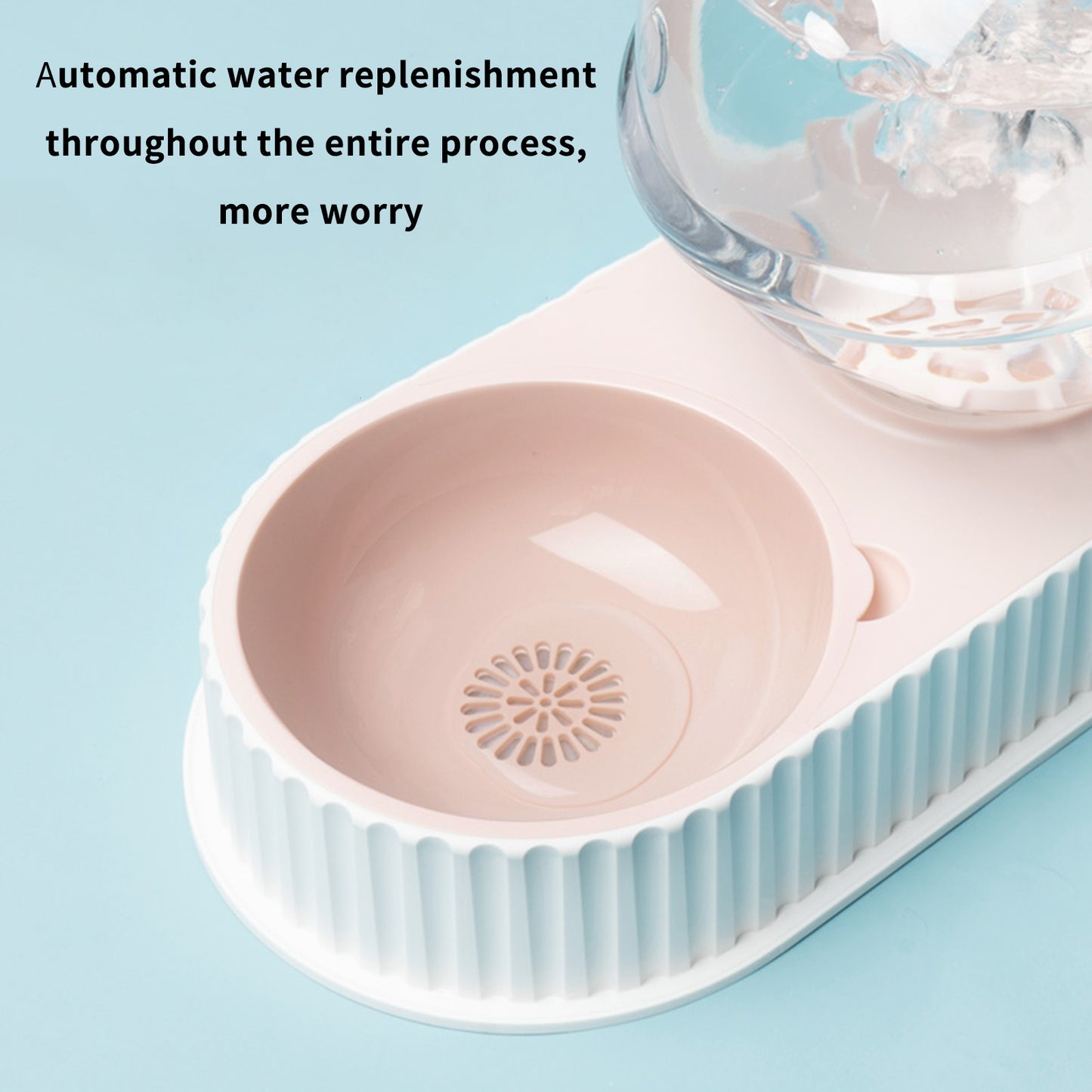 Gamelle Double 'Planet' avec Distributeur d'Eau Automatique