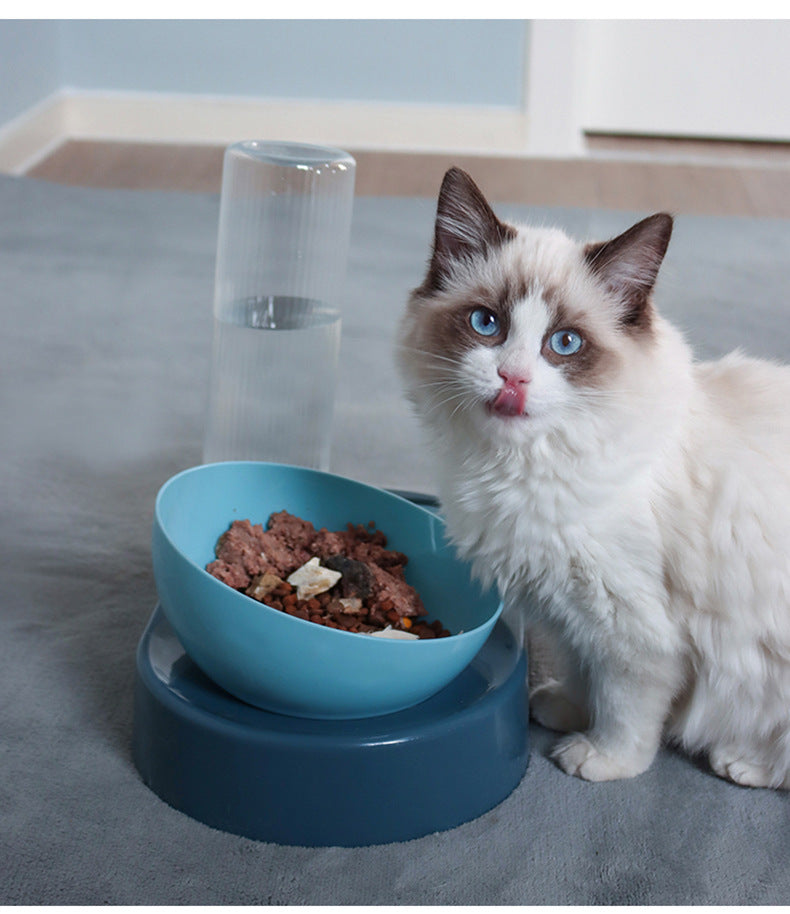 Gamelle Double Anti-Renversement avec Distributeur d'Eau Automatique