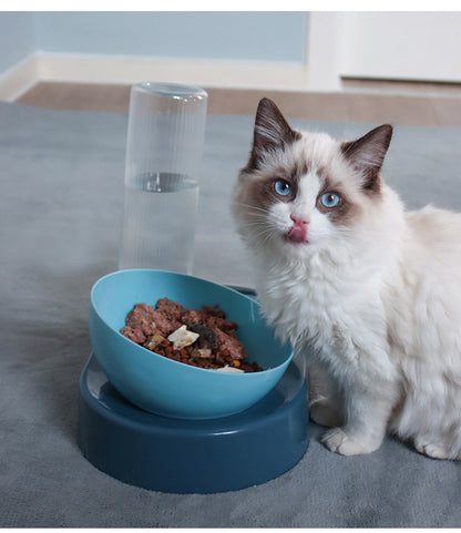 Gamelle Double Anti-Renversement avec Distributeur d'Eau Automatique