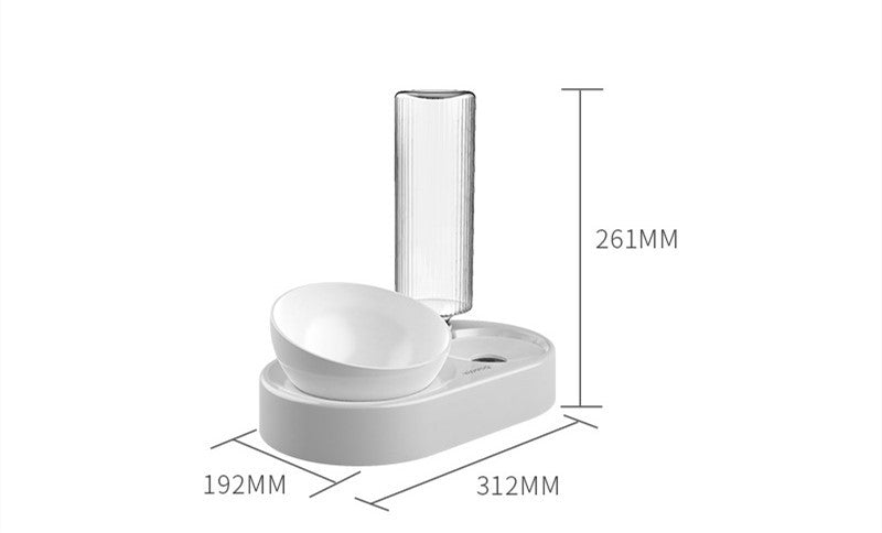Gamelle Double Anti-Renversement avec Distributeur d'Eau Automatique
