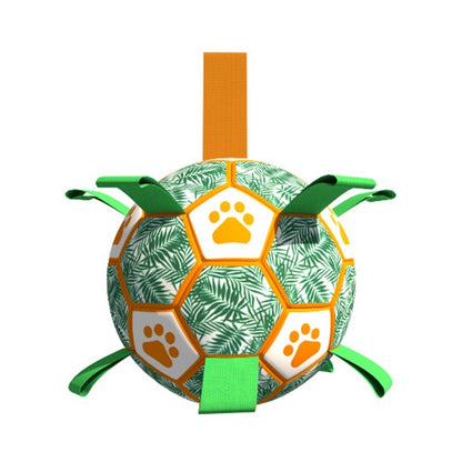 Ballon Interactif 'Soccer' pour Chien – Anti-Crevaison et Lanières de Jeu !