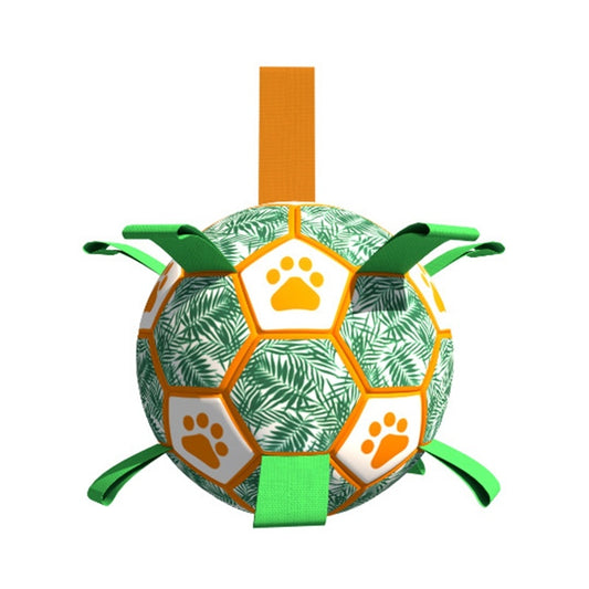 Ballon Interactif 'Soccer' pour Chien – Anti-Crevaison et Lanières de Jeu !