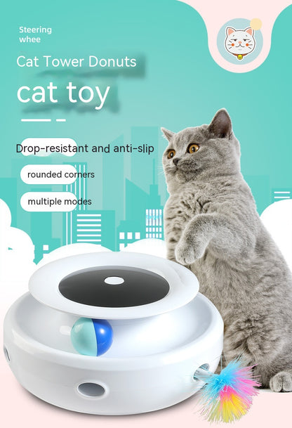 Jouet pour Chat "Cat Tower Donuts" – Tour Interactive Anti-Ennui