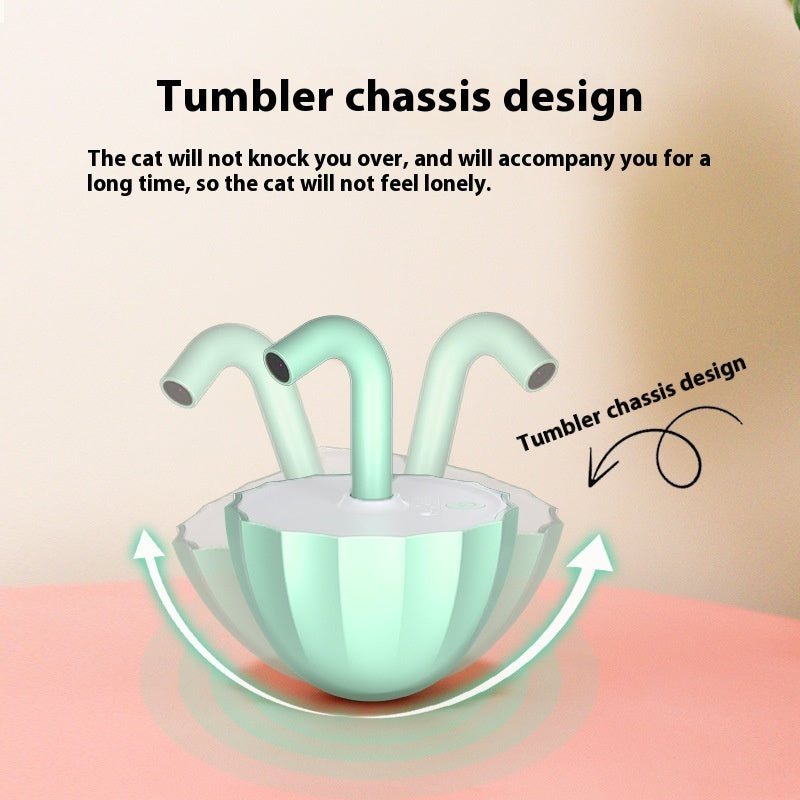Jouet Laser Interactif pour Chat "Tumbler 360°" – Automatique & Anti-Ennui