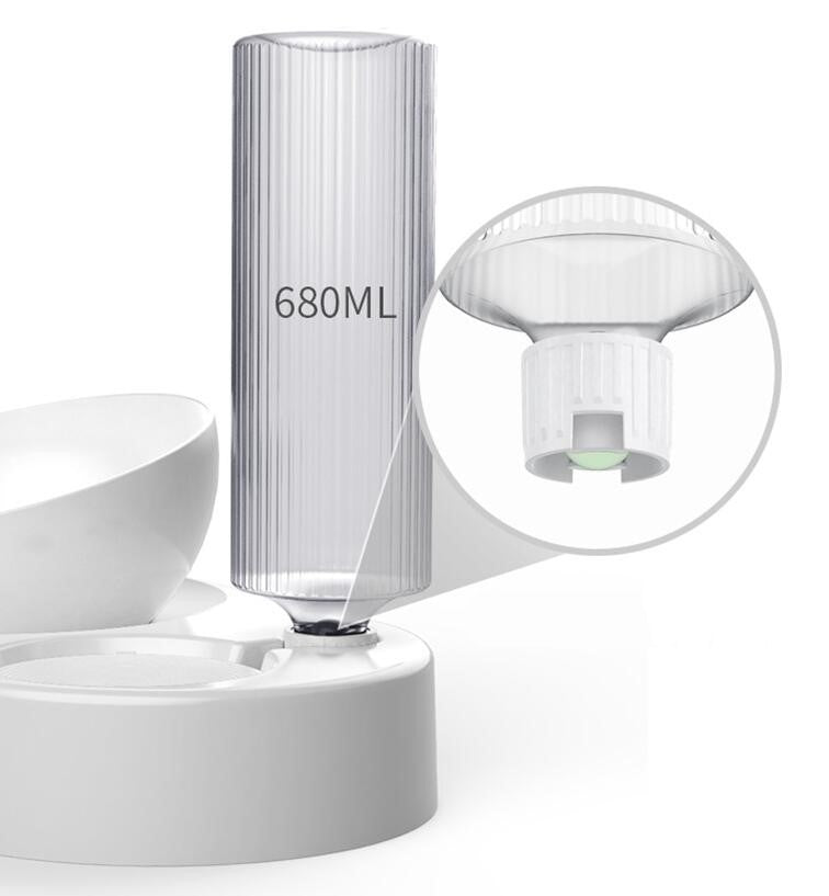 Gamelle Double Anti-Renversement avec Distributeur d'Eau Automatique