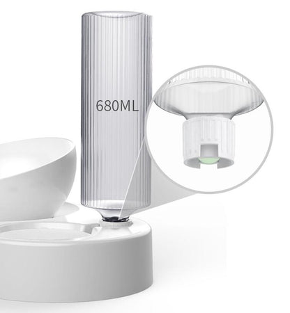 Gamelle Double Anti-Renversement avec Distributeur d'Eau Automatique