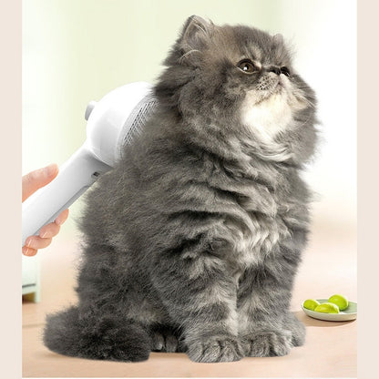 Brosse de Toilettage Révolutionnaire 2-en-1 avec Brumisateur Intégré