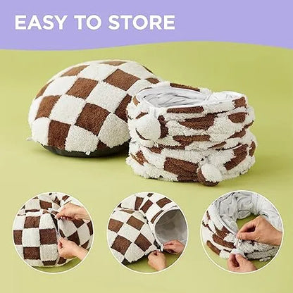 Lit Tunnel pour Chat 2-en-1 Zippé - Modulable, Lavable et Anti-Stress