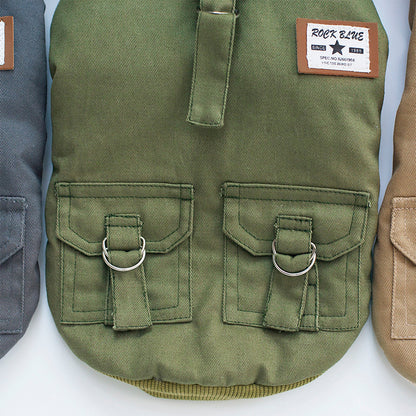 Manteau Parka Militaire pour Chien – Chaud & Capuche Fausse Fourrure