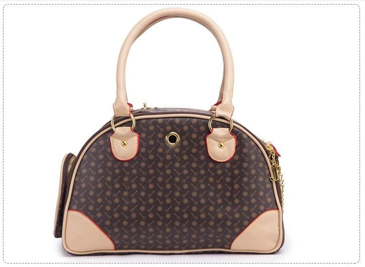 Sac de Transport Pet Fashion Luxe pour Petit Chien et Chat – Imperméable PU, Respirant & Design Élégant