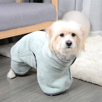 Peignoir Séchant 3-en-1 pour Chien – Serviette Absorbante, Manteau Hiver & Pyjama Douille