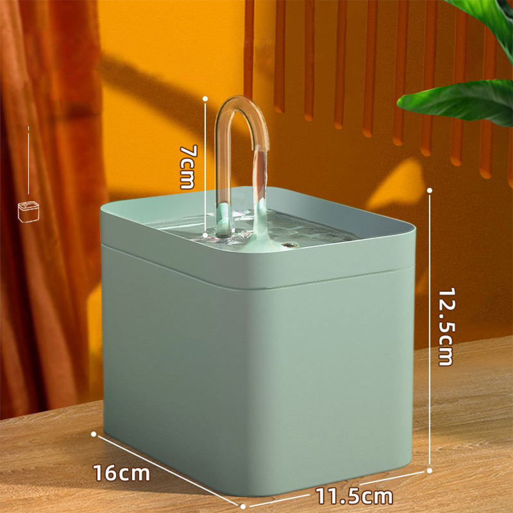 Fontaine à Eau Automatique pour Chat (1,5 L) – Triple Filtration et Débit Réglable