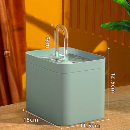 Fontaine à Eau Automatique pour Chat (1,5 L) – Triple Filtration et Débit Réglable
