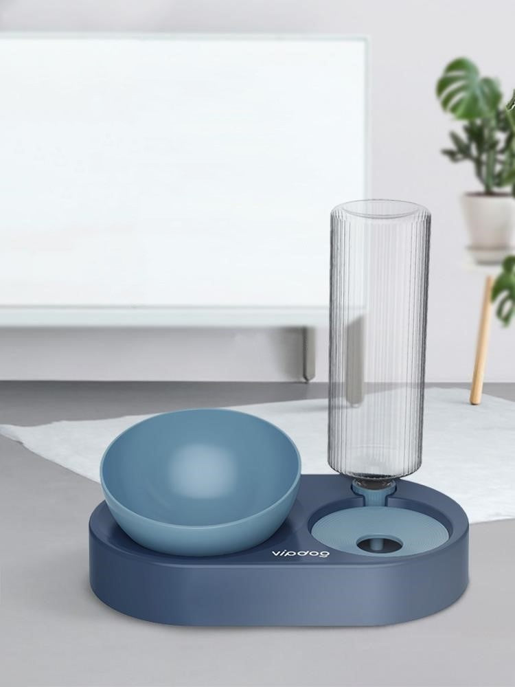 Gamelle Double Anti-Renversement avec Distributeur d'Eau Automatique