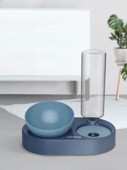 Gamelle Double Anti-Renversement avec Distributeur d'Eau Automatique