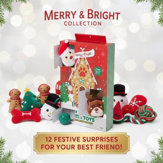 Calendrier de l'Avent Premium pour Chien – 12 Jouets de Noël Exclusifs