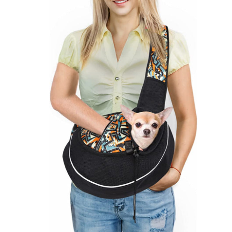 Sac de Transport Bandoulière pour Petit Chien et Chat – Confortable, Respirant & Mains Libres