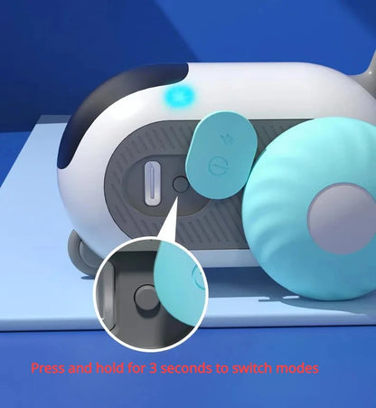 Robot Jouet pour Chat Intelligent – Télécommandé, Plume Mobile & Mode Veille Automatique