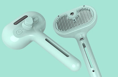 Brosse de Toilettage Révolutionnaire 2-en-1 avec Brumisateur Intégré