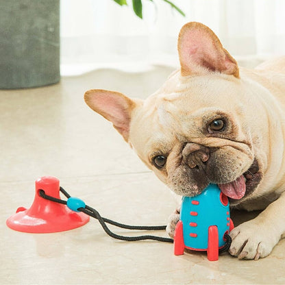 Jouet Brosse à Dents pour Chien – Modèle Rocket Anti-Ennui à Ventouse